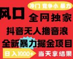 2025实测抖音无人直播间躺赚玩法！零粉挂机收礼物，矩阵操作日入3000+**