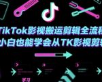 TIKTOK影视搬运剪辑终极指南：零基础3天速成爆款视频，轻松月入过万！