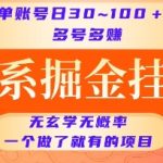 淘系挂机暴利项目揭秘：单账号日赚100+实操教程 多号矩阵轻松躺赚 新手当天见效