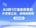 从零起步到爆单神器：外贸独立站获客终极指南，手把手教你轻松赚美金