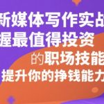 ���媒体写作实战：10天掌握高薪变现技巧，职场人必备的黄金技能