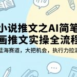 AI简笔画推文暴利蓝海！手把手教你小说推文全流程，日赚1000+实操秘籍