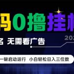 零成本暴利！全自动挂机项目日赚300+真相曝光 无实名无广告躺赚秘籍