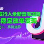 抖音发行人计划暴利玩法：新手日赚1000+的蓝海项目揭秘，一部手机轻松躺赚！