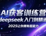2025年AI获客终极指南：DeepSeek训练营从零到大师 轻松掌握智能营销超能力