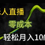 2025年无人直播终极秘籍：一部手机日赚500+ 新手小白轻松上手暴富攻略