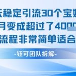 每天稳定引流30+精准客户！小白轻松上手月入4W+的暴利项目全流程大揭秘