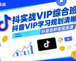 抖音VIP综合实战班：7天掌握抖音核心变现技巧，轻松月入10万+
