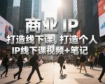 商业IP爆款线下课：手把手教你打造百万粉丝个人IP(附独家视频+笔记)