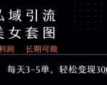私域卖套图暴利玩法揭秘：日入1000+的无脑操作，新手3天即可上手