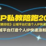 2025年最火全域IP私教陪跑课程：7天引爆公域流量，个人IP涨粉变现秘籍大公开