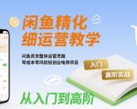 闲鱼卖货爆款运营终极指南：零成本创业月入过万，从入门到精通实战秘籍！