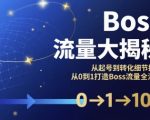 2025年BOSS流量引爆终极秘籍：从0到1爆款打造全流程转化揭秘！