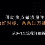 爆款热点+流量主躺赚1.5W+！21天从0打造过万播放公众号，全流程拆解无保留