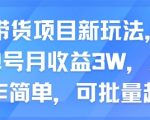 爆款揭秘！AI美女带货单号月入3万+，新手当天上手躺赚矩阵！