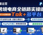 3合1跨境电商暴富课：TikTok直播爆单+多平台注册+PayPal提现实操（限时放送）