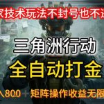 三角洲全自动挂机黑科技！日入800+稳如泰山，矩阵操作可无限复制【内部泄露版】