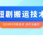 2024年5月最新短剧搬运技术解析：手把手教你无痕搬运【独家揭秘】