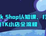 TIKTOK SHOP全流程指南：从入门到精通，掌握小店运营秘诀【独家课程】