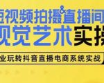 短视频拍摄与直播间搭建视觉艺术实操教程：手把手教学，从零基础到专业技能【独家课程】
