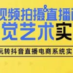 短视频拍摄与直播间搭建视觉艺术实操教程：手把手教学，从零基础到专业技能【独家课程】