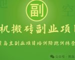 【手机搬砖小副业项目训练营1.0】实战测试！1小时收益50+，只需一部手机，轻松实现日入100+，开启你的赚钱新篇章！