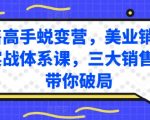 销售高手速成秘籍：美业销售实战体系课，三大核心策略助你业绩飙升！