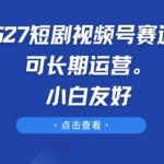 9527短剧视频号赛道：小白也能操作的长期盈利秘密大公开