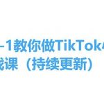 打造TIKTOK小店百万收入！从零基础到高手实操课程，持续更新中，手把手引领你轻松掌握！