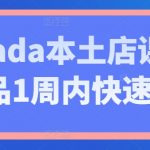 打造LAZADA本地店铺致胜攻略，一周内新品爆单绝密课程
