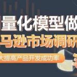 量化模型助力亚马逊市场调研：数据驱动决策，高效精准，大幅提升产品成功率