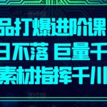 单品打爆终极攻略：日不落营销策略，借助巨量千川素材指挥实现销售翻倍！