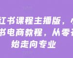 打造小红书课程王者主播！零基础小白必看电商教程，迈向专业之路！