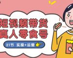 短视频带货达人教你轻松赚钱：21节全面零食带货教程，实操运营一网打尽！