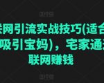 掌握互联网引流秘诀：轻松吸引微商宝妈群体，实现宅家在线致富