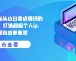 成为赚钱创业博主终极指南：零基础小白变身超级个人IP，迈向自由职业梦想之路