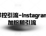 INSTAGRAM高效引流秘籍：社交群控技术助你轻松批量增粉