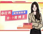 打造小红书博主梦想：零基础快速起号训练营，实现从新手到高手完美蜕变