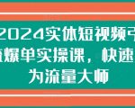 2024终极短视频爆单秘籍：零基础快速变身流量掌控者