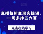 抖音直播带货从入门到精通：轻松上手，一周内实现额外收入五六百元