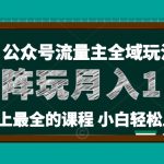 麦子甜公众号流量主创新策略：小白必学36核技巧，轻松实现月入10万+