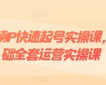 短视频IP快速崛起全攻略：零基础全套运营实战课程，打造爆款内容、粉丝运营与内容变现一网打尽