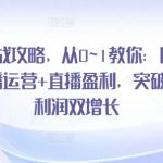 直播高手速成攻略：零基础搭建团队、运营直播、实现盈利，快速实现客户增长和利润倍增