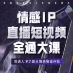 情感IP直播短视频全通大课：零基础小白如何从情感赛道快速崛起打造个人品牌