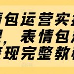 掌握表情包运营秘籍：一键解锁流量变现全套教程