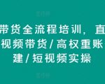 直播带货全攻略：从入门到精通，揭秘高权重账号打造与短视频实操带货技巧！