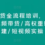 直播带货全攻略：从入门到精通，揭秘高权重账号打造与短视频实操带货技巧！