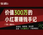 小红书300万变现攻略：快速链路、轻松运营，抓紧行动，别错过小红薯风口