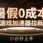 暑假免费游戏加速器新手攻略，轻松上手，零成本赚翻天——揭秘内部玩法！