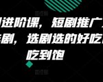 短剧制作进阶秘籍：精准选剧技巧大揭秘，轻松掌握推广要点，让你收益翻倍！